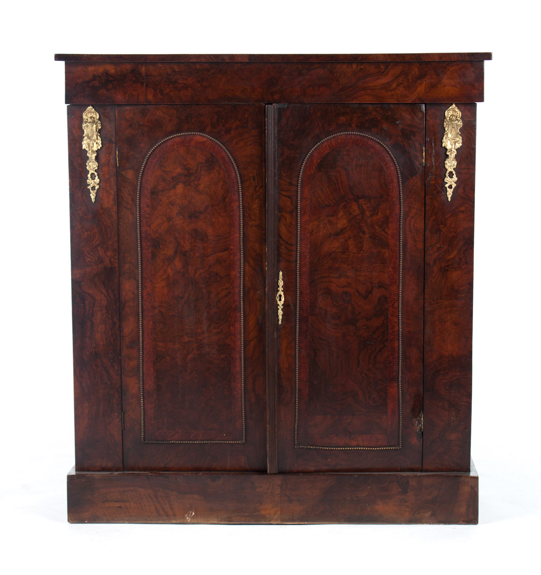 Appraisal: Victorian Louis XV style rosewood side cabinet mid- th century