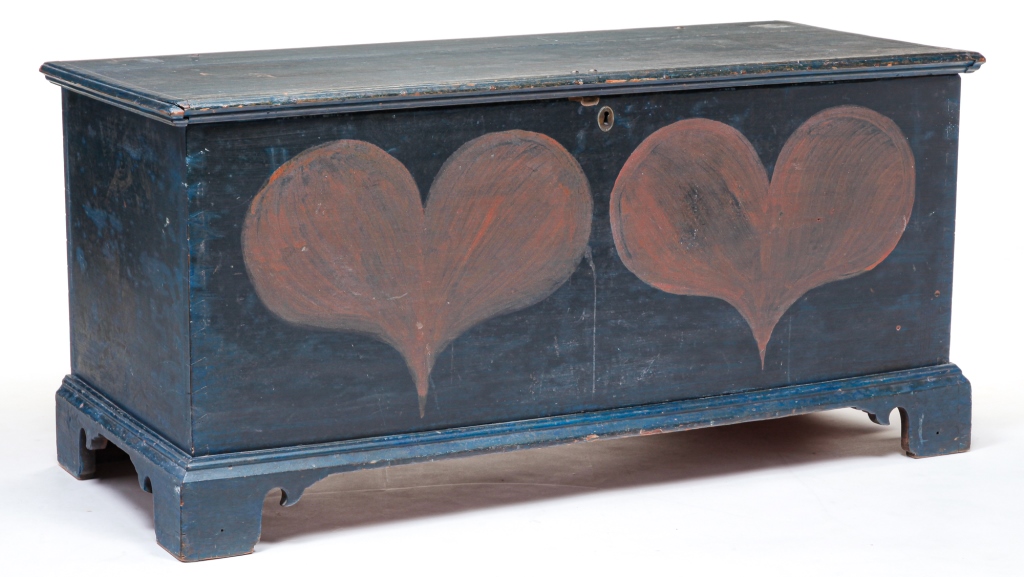 Appraisal: PENNSYLVANIA CHIPPENDALE BLANKET CHEST Fourth quarter th century poplar Applied