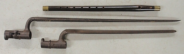 Appraisal: - Two metal bayonets th c longest l and a