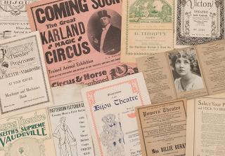 Appraisal: Vaudeville Two Binders of Variety Theater Programs and Handbills American