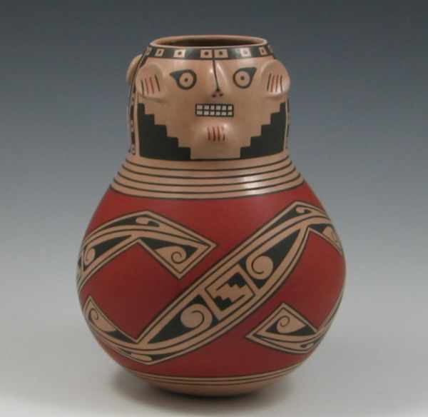 Appraisal: Mata Ortiz Man Effigy Vase by Jose Andres Villalba signed