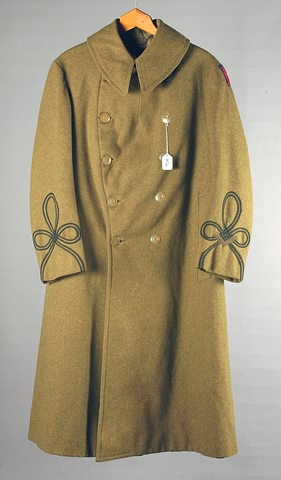 Appraisal: Captains great coat with service of supply insignia and months