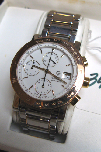 Appraisal: MAN'S GIRARD-PERREGAUX WRISTWATCH chronograph model GBM circa like new in