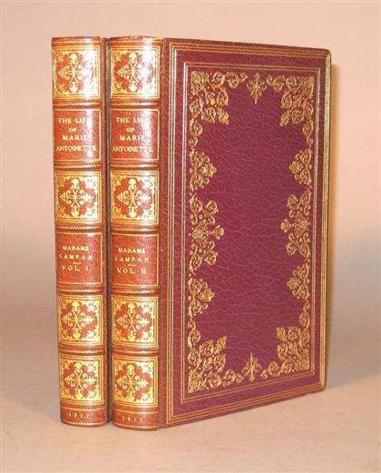 Appraisal: vols Leather Bindings Campan Jeanne Louise Henriette Memoirs of The