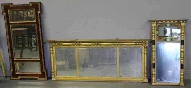 Appraisal: Mirror Lot Mirrors including a Sheraton style mirror with paint