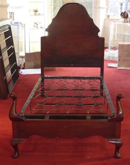 Appraisal: A pair of early th century walnut single beds each