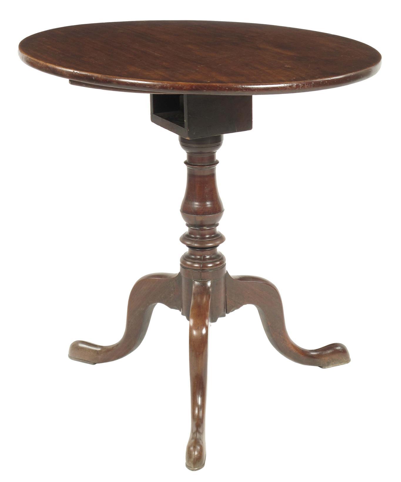 Appraisal: A George III mahogany tripod table