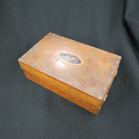 Appraisal: th Century Wooden Game folding box style