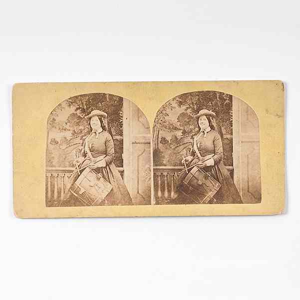 Appraisal: Stereoview of a Civil War Daughter of the Regiment Arch-top