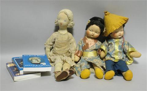 Appraisal: GROUP OF SEVEN DOLLS Together with th th and th