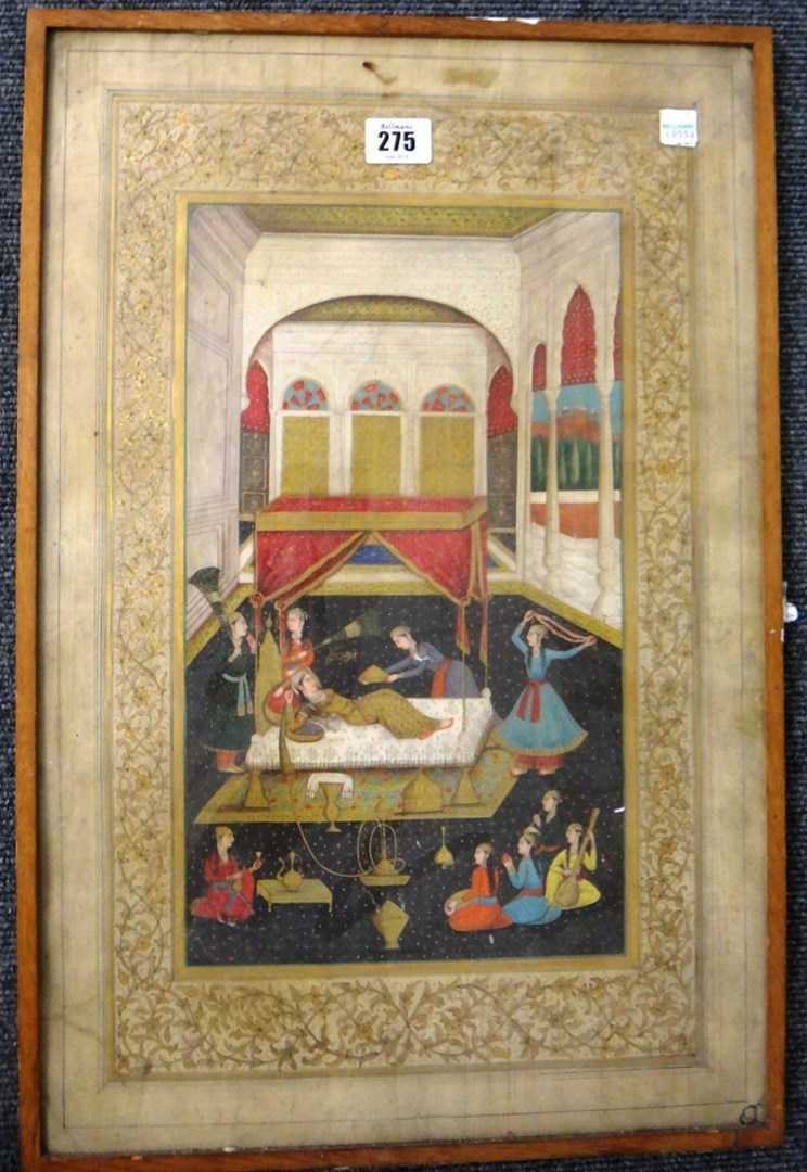 Appraisal: An Indian or Persian painting th century watercolour on paper