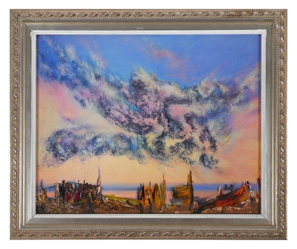 Appraisal: Boris Mardesic Croatian b oil on board painting of a