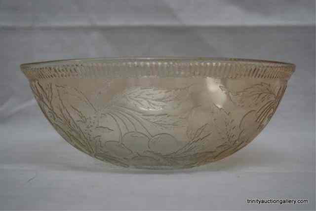 Appraisal: Depression Glass Iridescent '' Berry BowlProduced by U S Glass