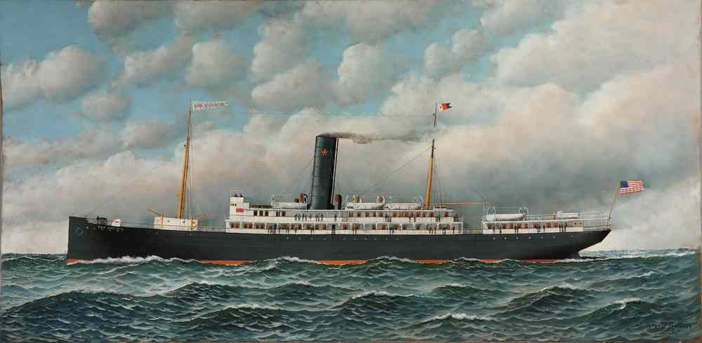 Appraisal: OOB - Red Star Line Steam Sail Passenger Freight Ship