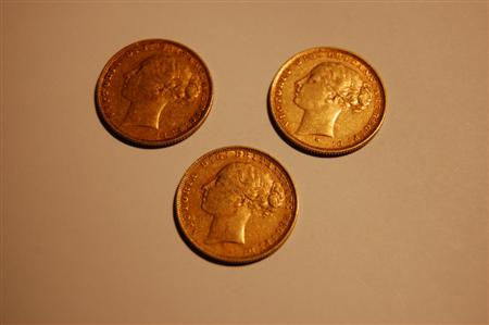 Appraisal: A group of young head Victorian sovereigns comprising and