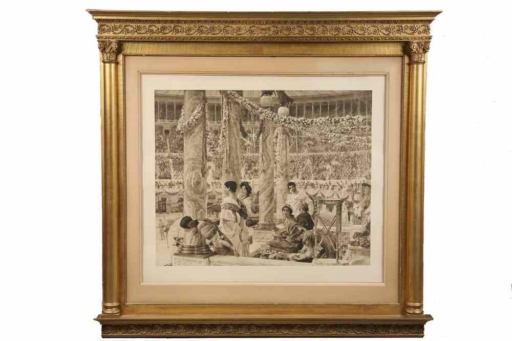 Appraisal: MONUMENTAL LITHOGRAPH - 'Geta and Caracalla' by Lawrence Alma-Tadema Dutch-English