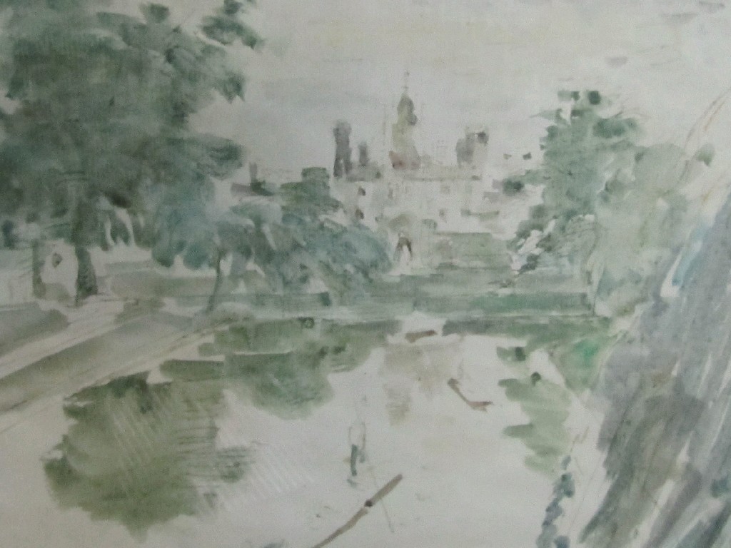 Appraisal: Watercolour 'On the Cam' unsigned