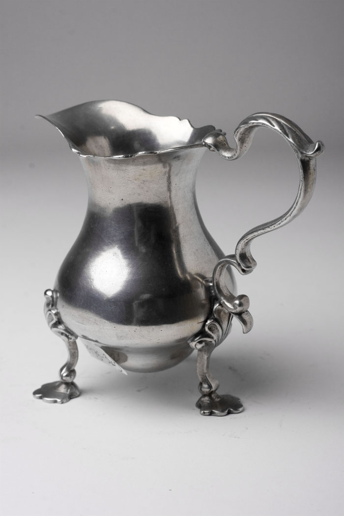 Appraisal: PEWTER CREAM POT ATTRIBUTED TO HENRY JOSEPH LONDON ENGLAND CIRCA