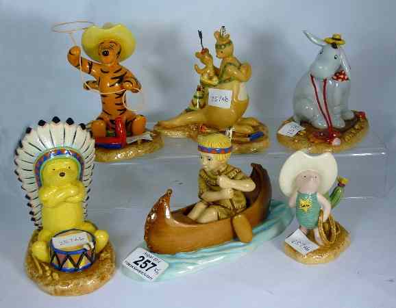 Appraisal: Royal Doulton Winnie The Pooh Figures from the Wild West