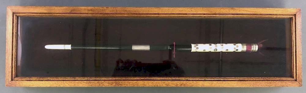 Appraisal: Mahogany Cased Conductor's Baton Mahogany cased conductor's baton l inscribed