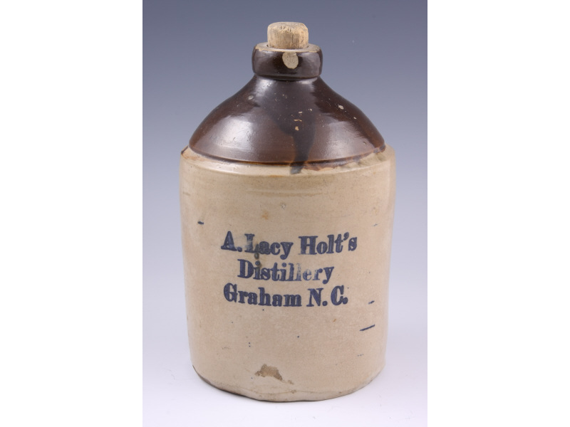 Appraisal: NC Pottery Stoneware Jug A Lacy Holt Distillery stoneware jug