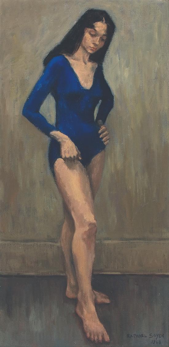 Appraisal: RAPHAEL SOYER American - Dancer oil on canvas signed lower