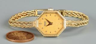 Appraisal: k Lady's Seiko watch k lady's Seiko wristwatch with hexagonal