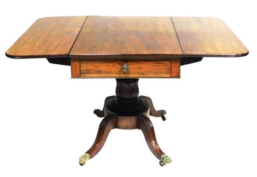 Appraisal: Empire drop leaf dining table early to mid th C