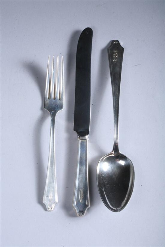 Appraisal: -PIECE INTERNATIONAL STERLING SILVER FLATWARE SERVICE Minuet pattern Service for