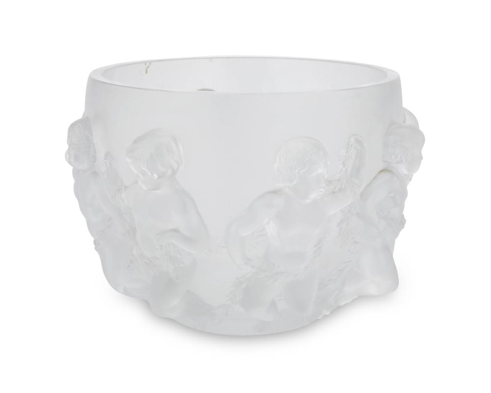 Appraisal: A Lalique Luxembourg crystal bowl Circa -present With faint engraved