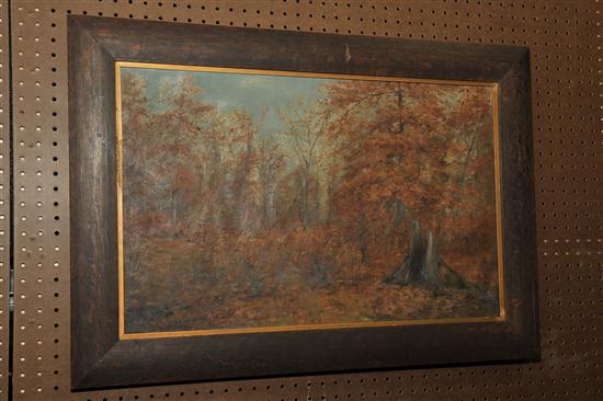 Appraisal: LANDSCAPE PAINTING BY DORA G MCCOLLISTER OHIO - Oil on