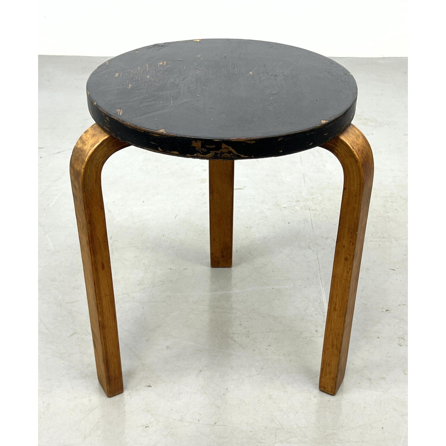 Appraisal: Rustic Alvar Aalto Stool Dimensions H inches W inches ---