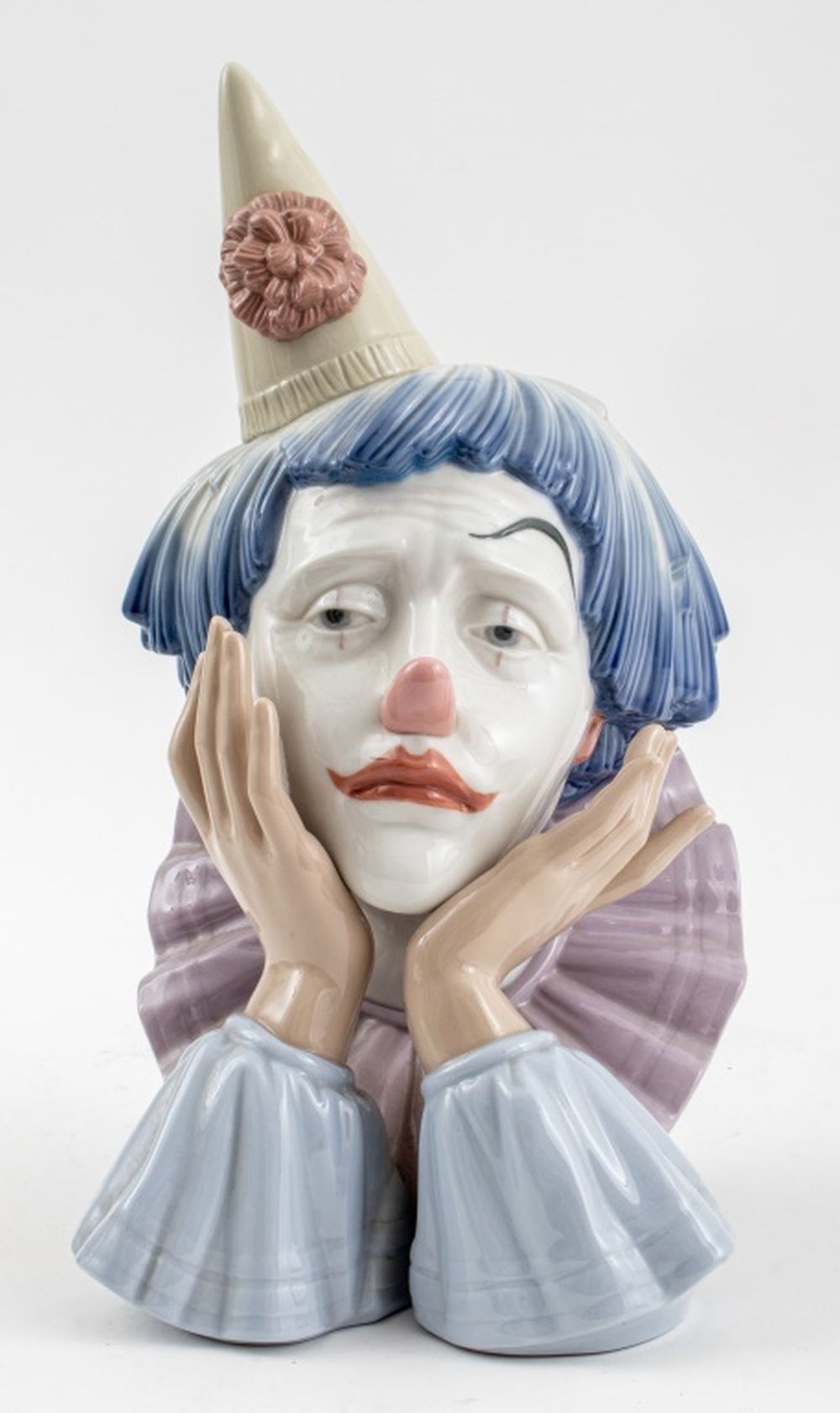 Appraisal: LLADRO CLOWN'S HEAD PORCELAIN FIGURINE Lladro Clown's Head porcelain figurine