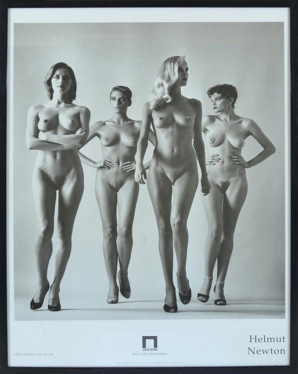 Appraisal: HELMUT NEWTON EXHIBITION POSTER They Are Coming Museo d'arte Contemporanea