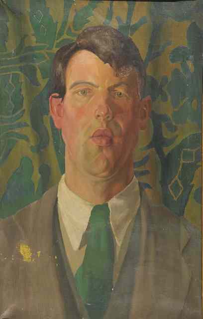 Appraisal: Gilbert Spencer British - Self Portrait circa oils on canvas