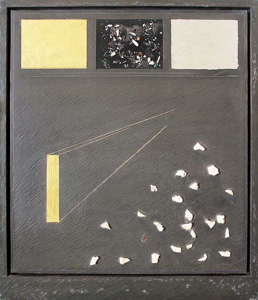 Appraisal: Eric Orr Radio Play Mixed media Signed and dated on