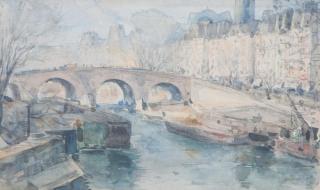 Appraisal: Maximilien Luce French Maximilien Luce French - Paysage avec Pont