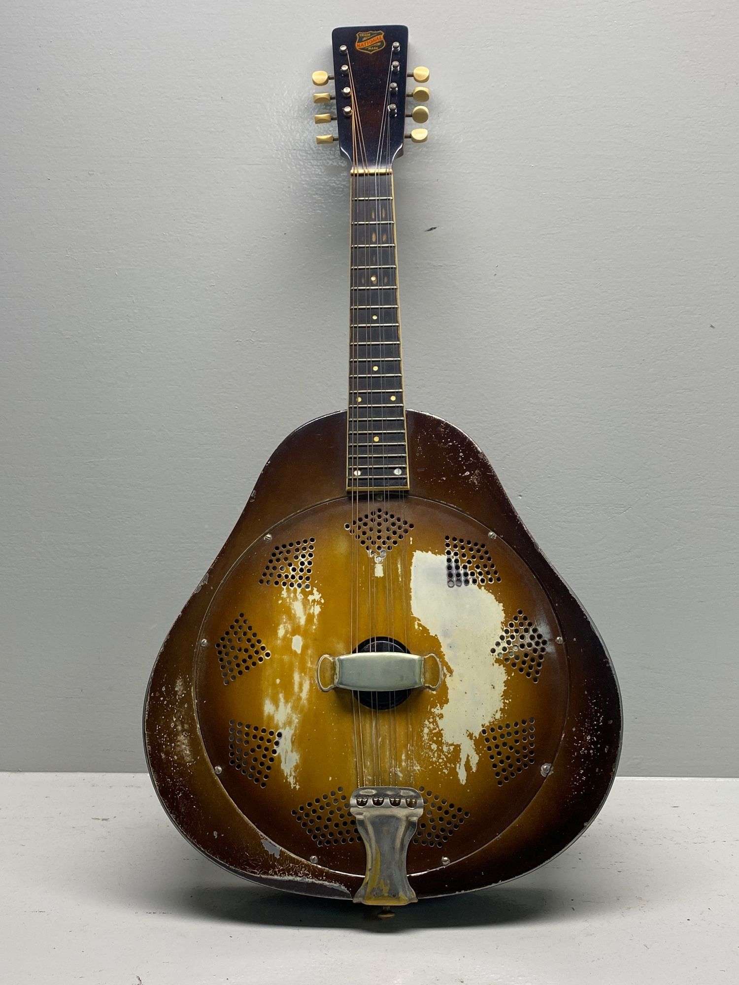 Appraisal: National s Resophonic mandolinNational s Resophonic mandolin finish is worn