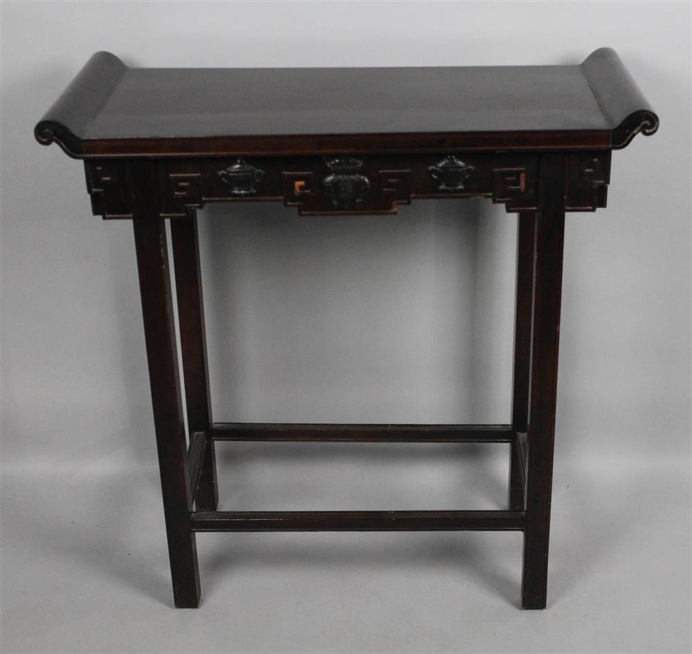 Appraisal: CHINESE SMALL ALTAR TABLE - h w d in Provenance