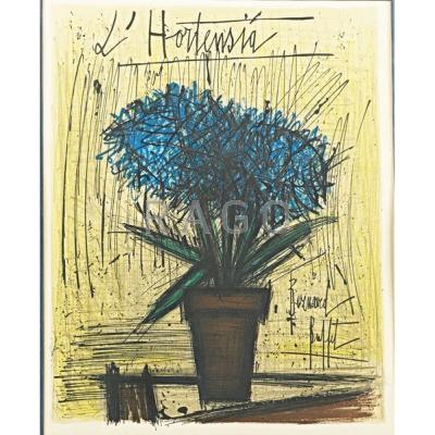 Appraisal: BERNARD BUFFET French - Lithograph L Hortensia framed Signed in