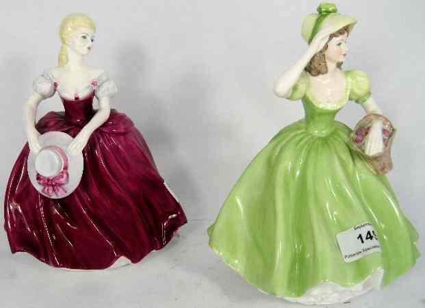 Appraisal: Coalport Figures from the Ladies of Fashion series Summer Breeze