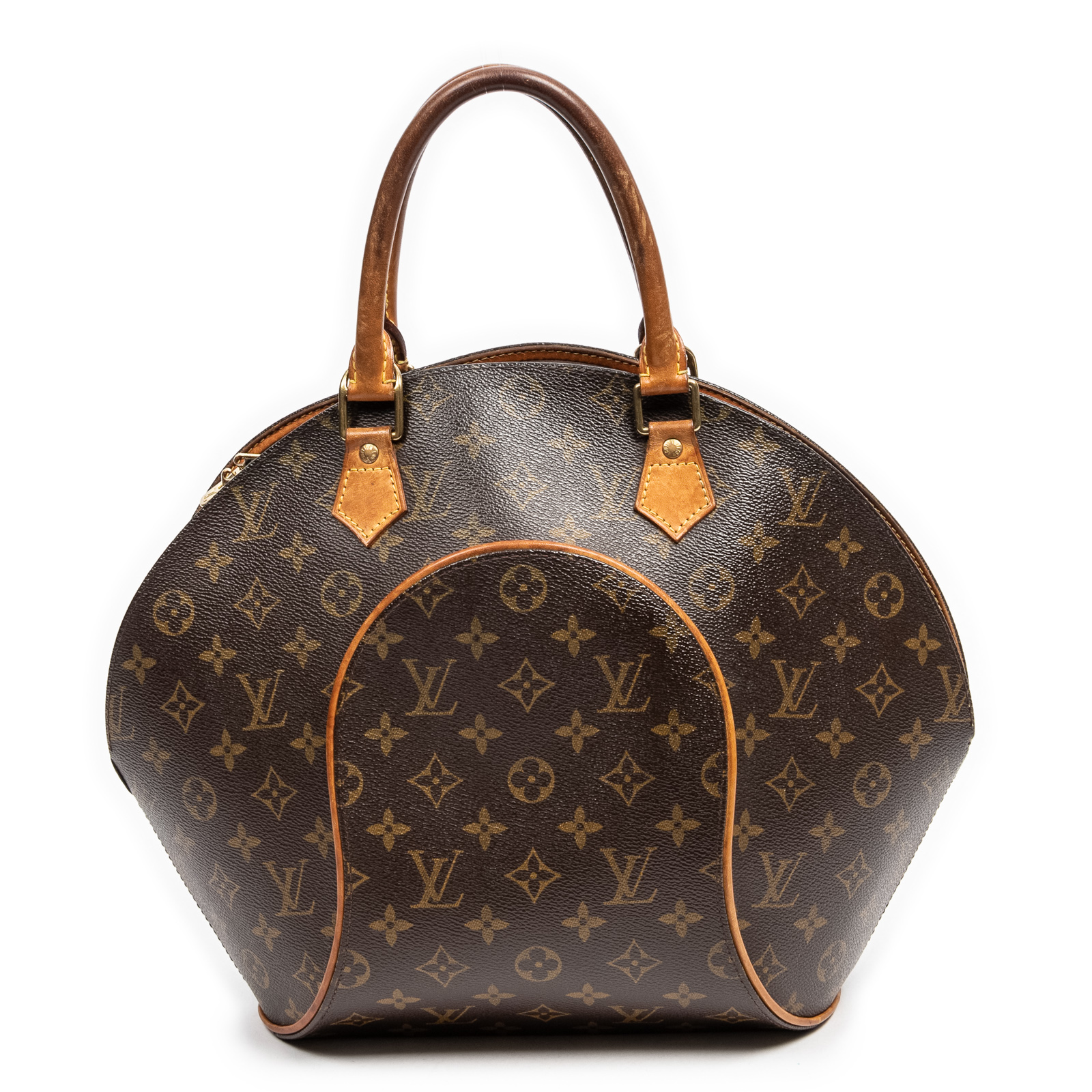 Appraisal: A LOUIS VUITTON MONOGRAM ELLIPSE GM A brown and tan