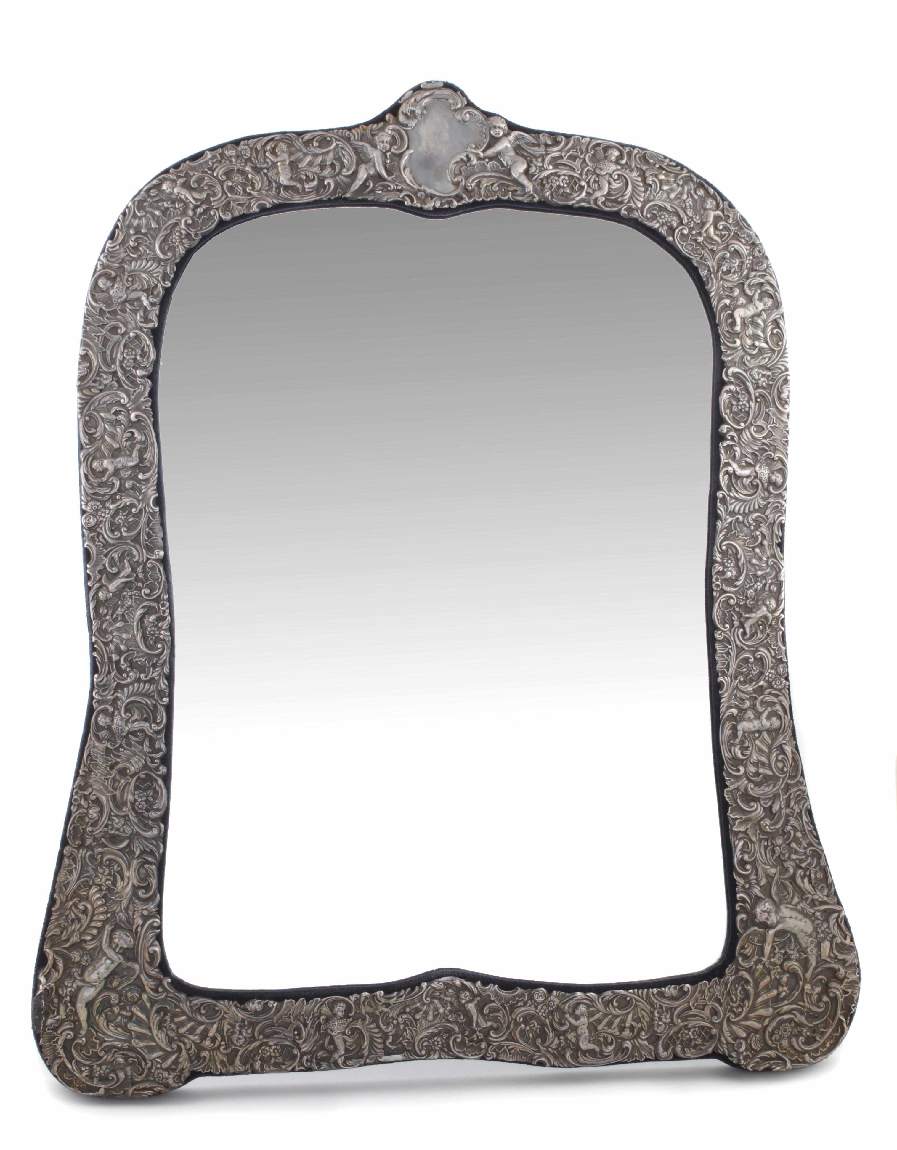 Appraisal: A lady's dressing table mirror with easel back and Victorian