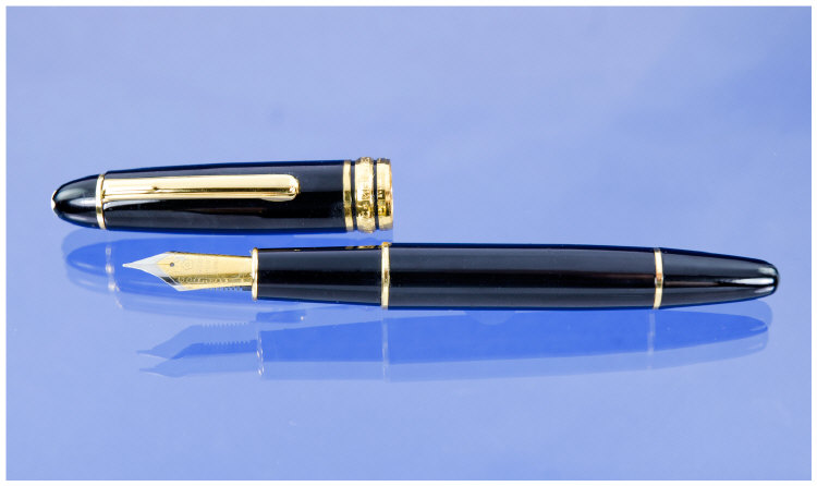 Appraisal: Mont Blanc Black and Gold Fountain Pen