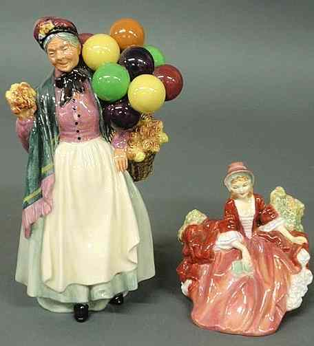 Appraisal: Two Royal Doulton figures- Biddy Pennyfarthing h and Lydia h