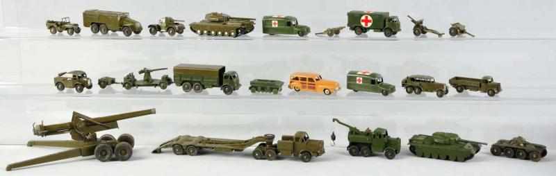 Appraisal: Lot of Diecast Military Toy Items Most are Dinky toys