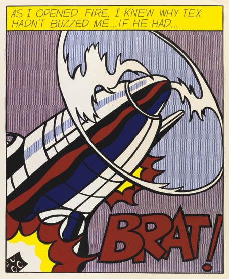 Appraisal: ROY LICHTENSTEIN As I Opened Fire Set of offset color