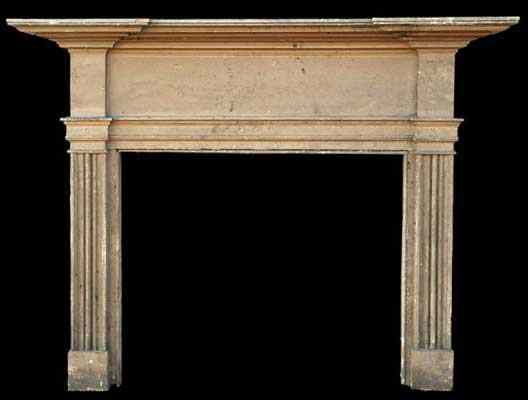 Appraisal: An American Federal Painted Pine Fireplace Surround th century having