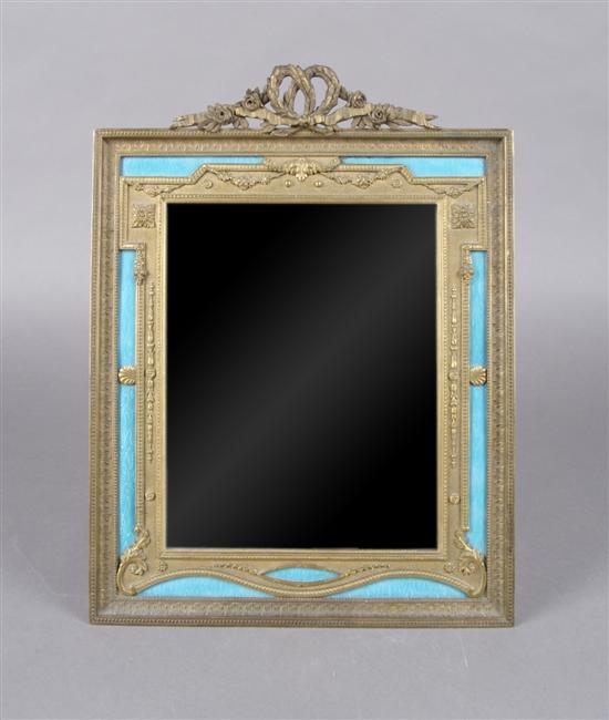 Appraisal: A French Ormolu and Enameled Frame Height x width inches