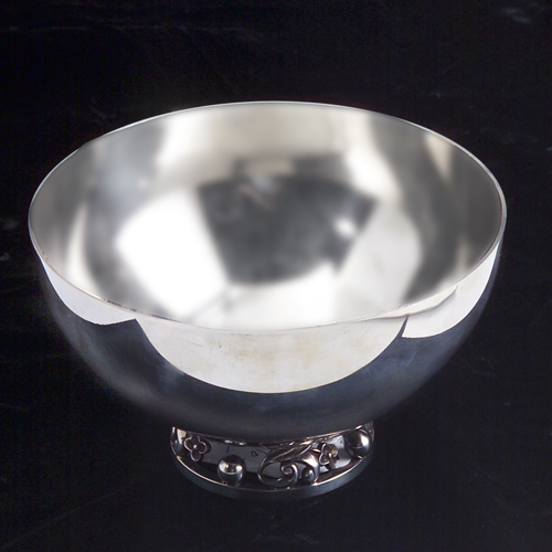 Appraisal: Walter Meyer sterling footed bowl stamped crest mark x